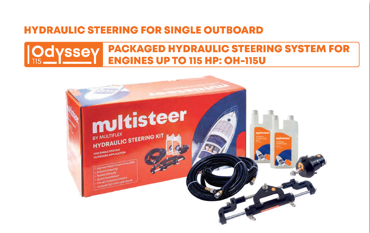 PACKAGED HYDRAULIC STEERING SYSTEM FOR ENGINES